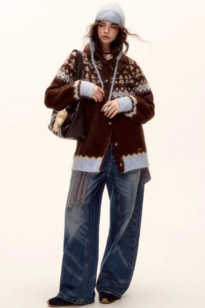 Retro Washed Denim Pants