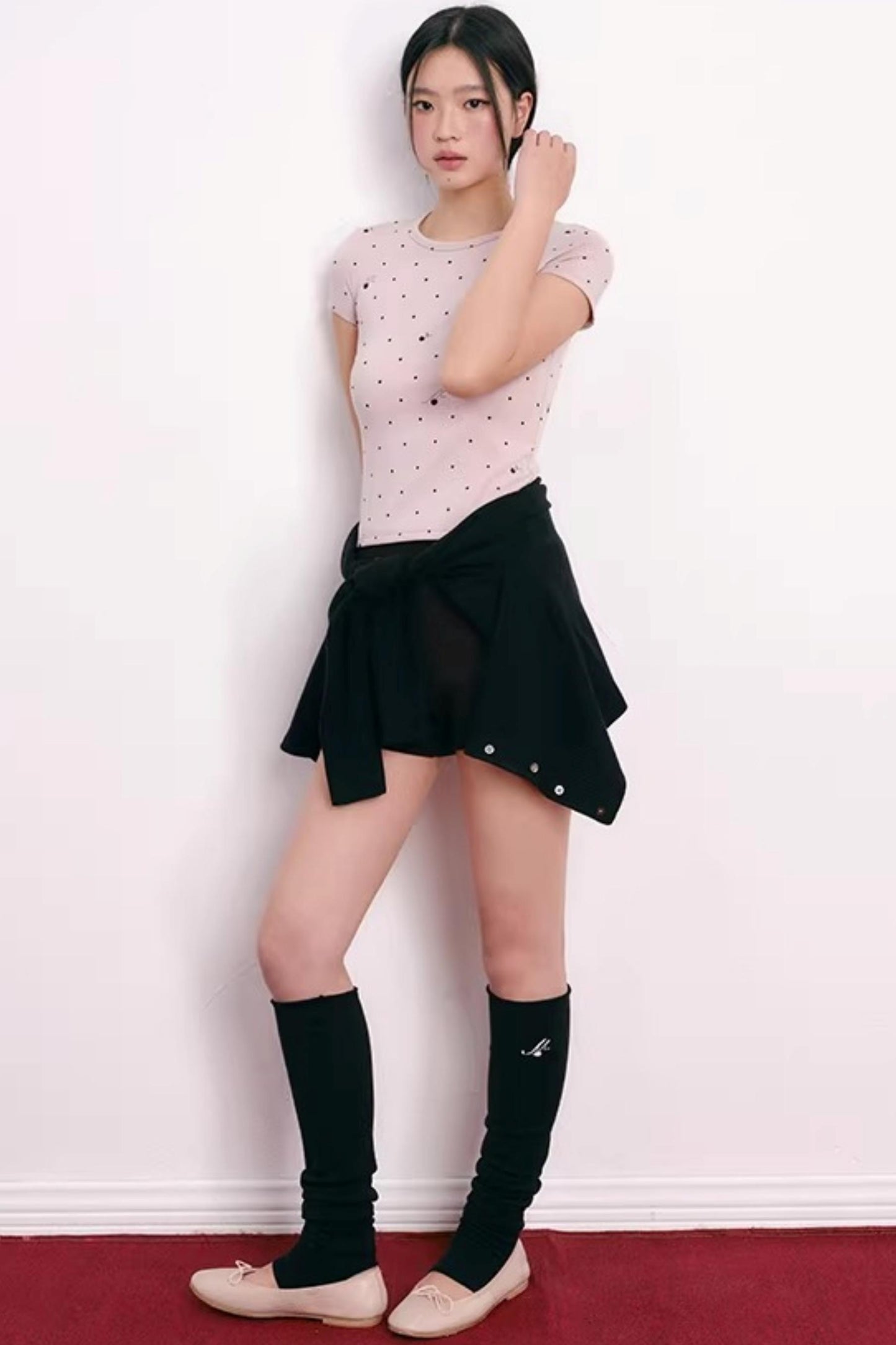 Color-Blocked Velvet Knit Cardigan