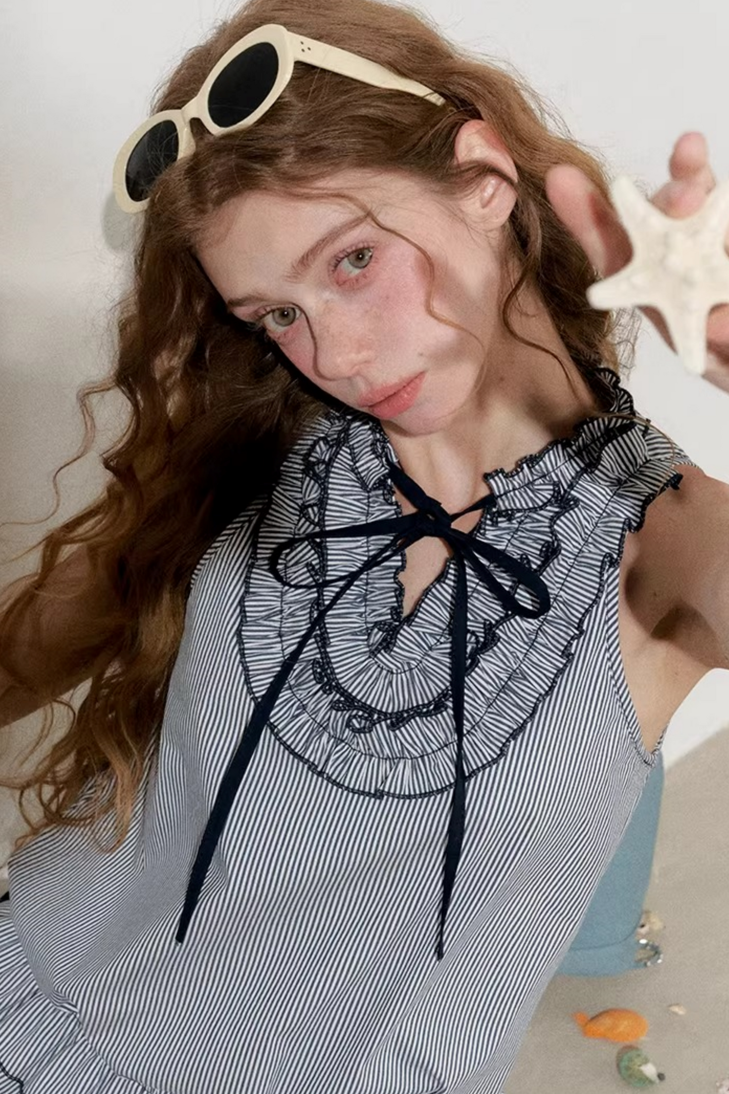 Striped Halter Top and Skirt Matching Set