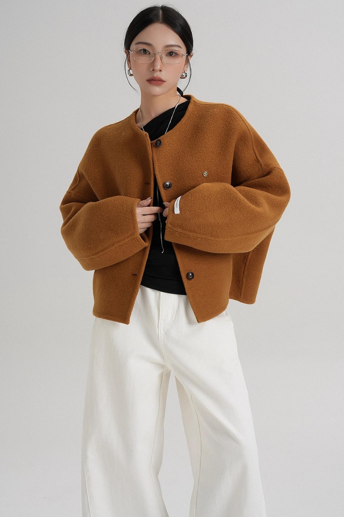 High Waist Wool Jacket