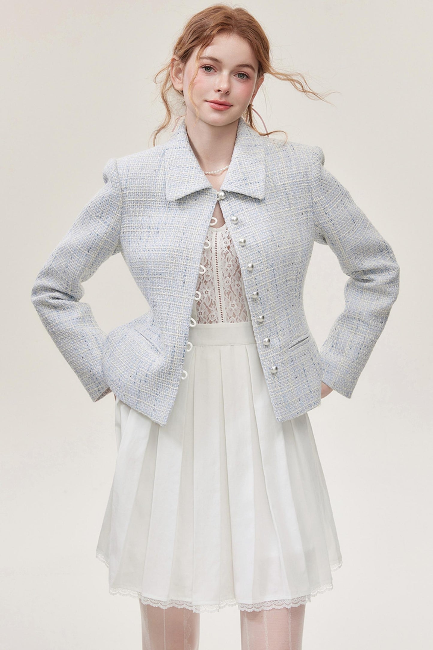 Chic Two-Piece Short Jacket Skirt Set-Up