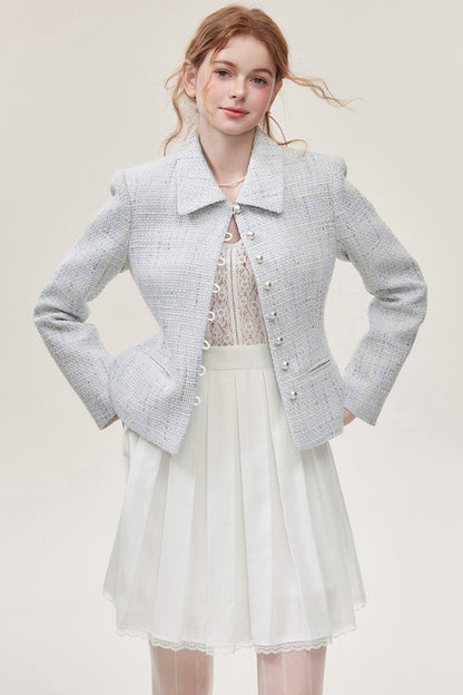 Chic Two-Piece Short Jacket Skirt Set-Up