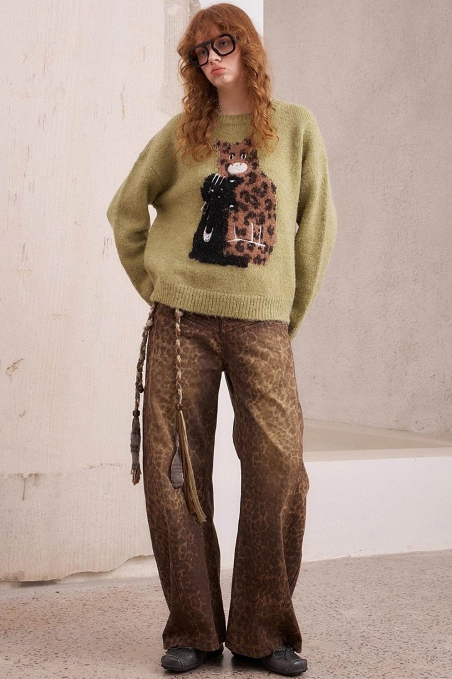 Leopard Crew Neck Sweater