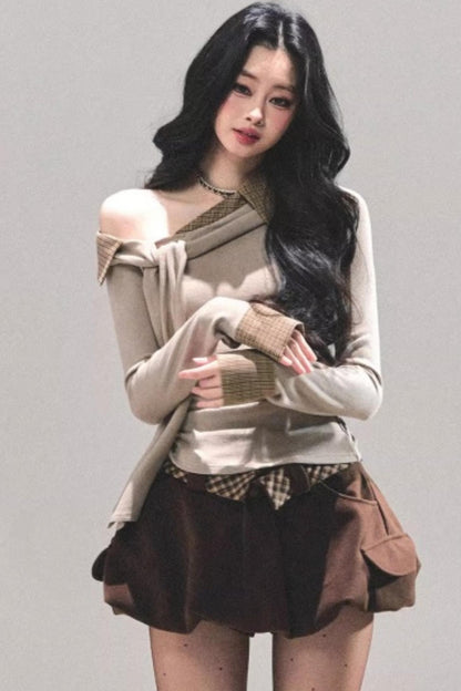 Knit Off-Shoulder Top