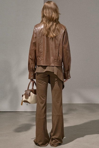 Waist Curtain Micro Flared Pants