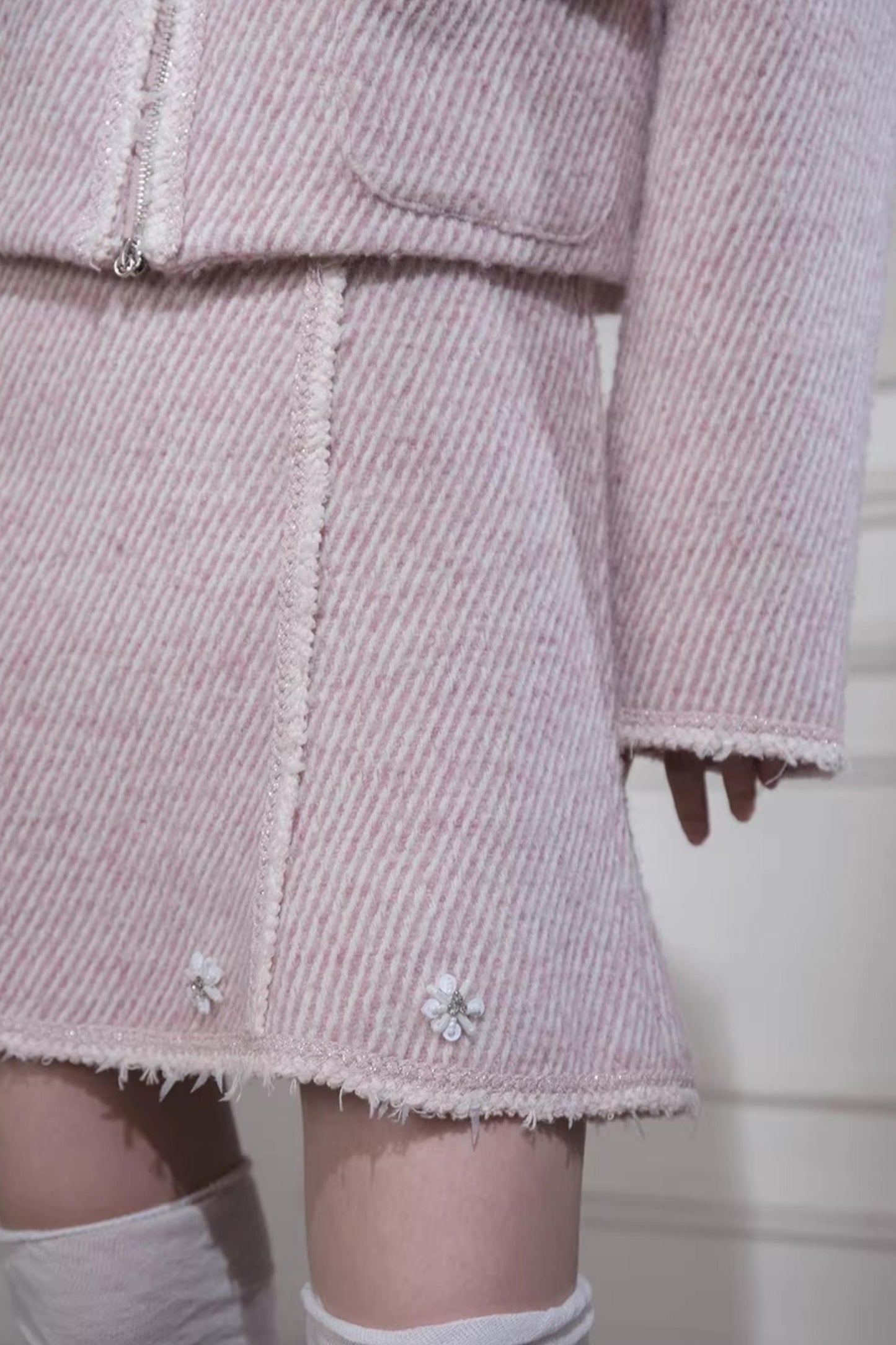 Snow Shell Pink Wool Suit Set