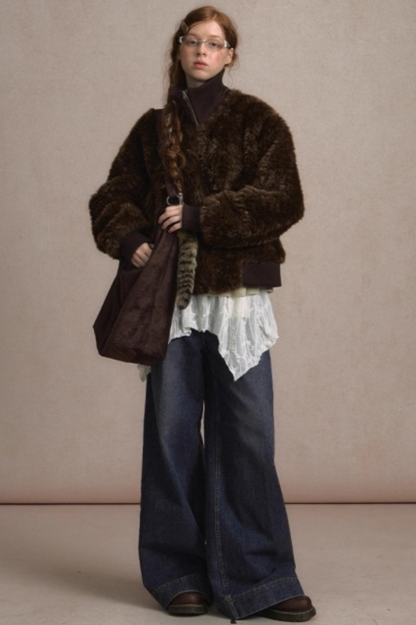 Thickened Lambswool Suede Jacket