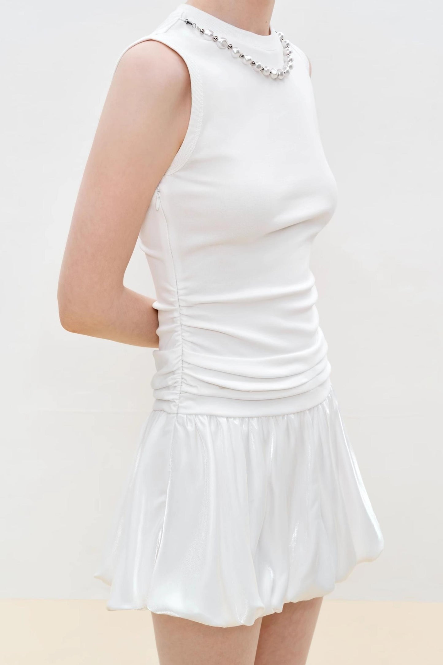 Summer Pearl White Dress