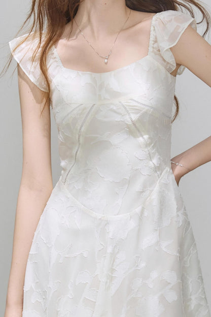 Summer Jacquard Slim Dress