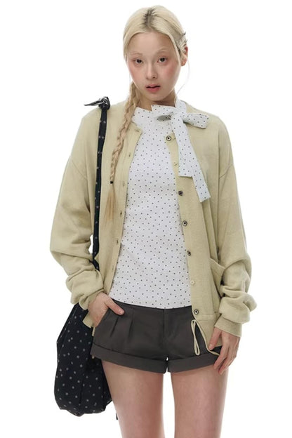 Tie-Neck Slim-Fit Blouse