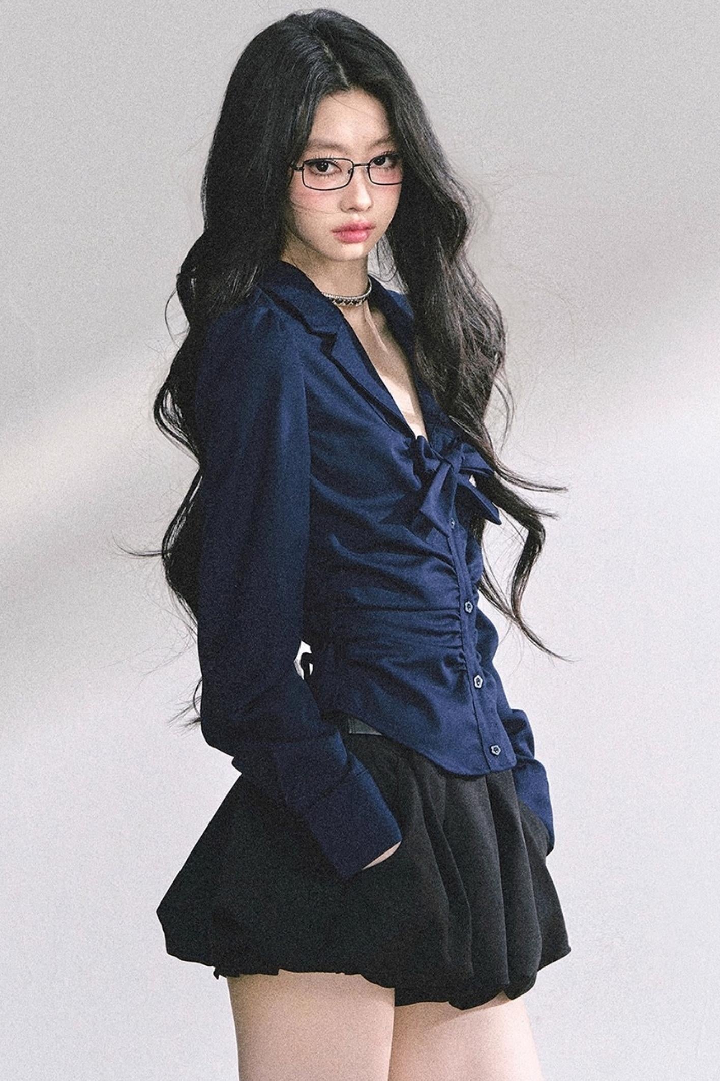 White Moonlight V-Neck Shirt