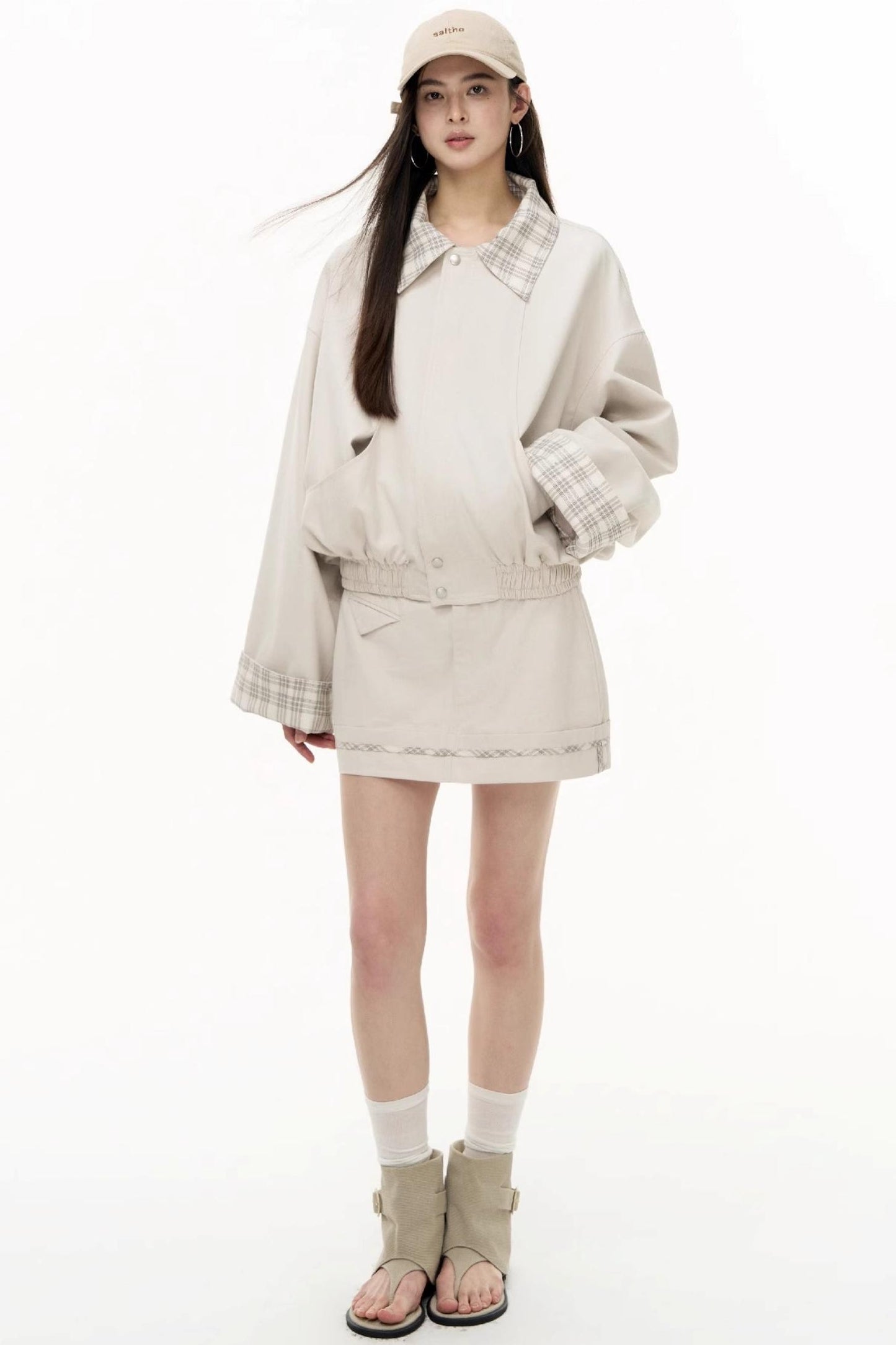 Salt Check Trench Coat Set-Up