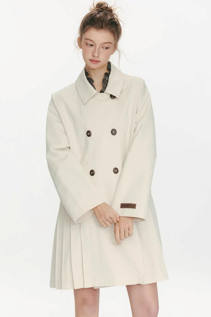 Moonlight Concerto Pleated Coat