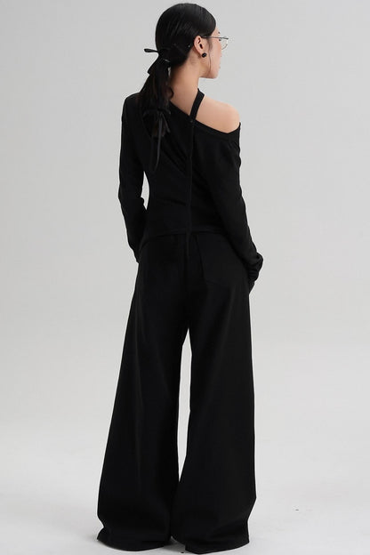 High-End Design Long-Sleeved T-Shirt Top