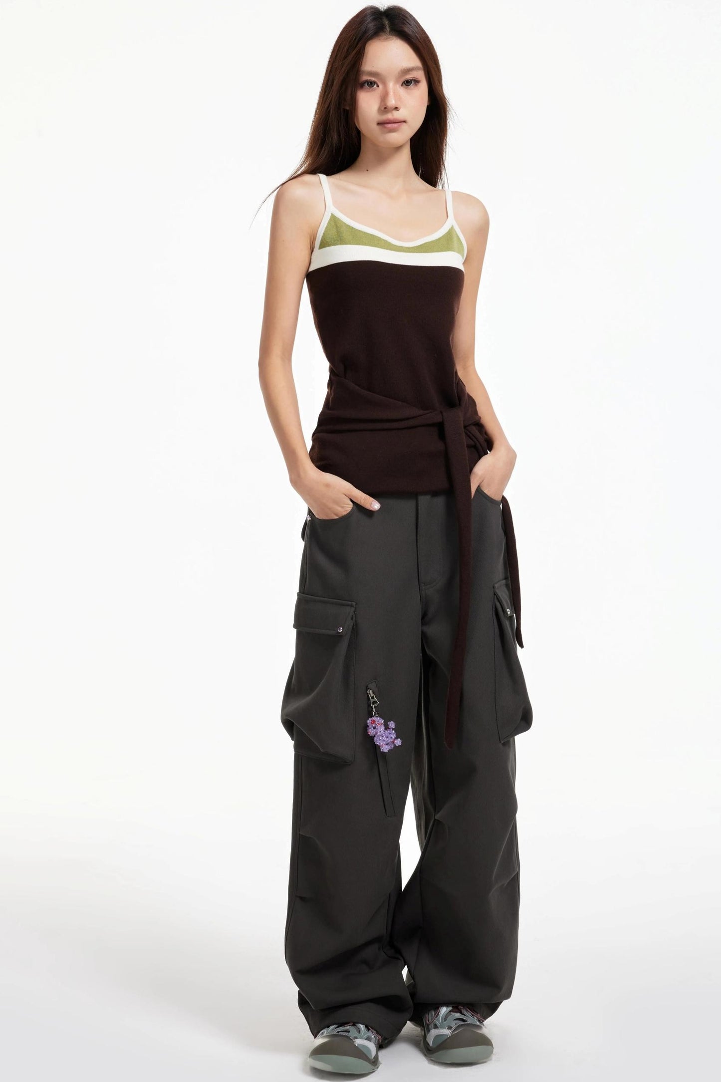 Cargo Wide-Leg Pants