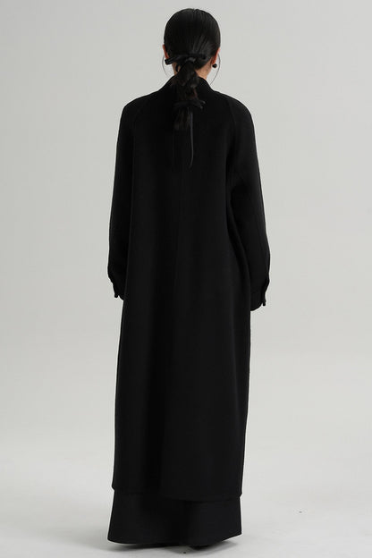 Temperament Woolen Long Coat