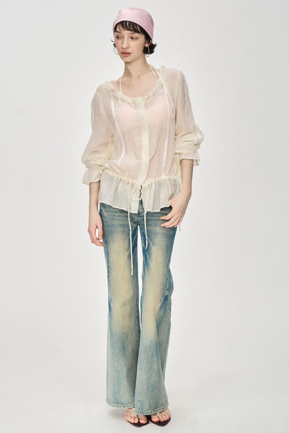 Exposed Clash Bra Top