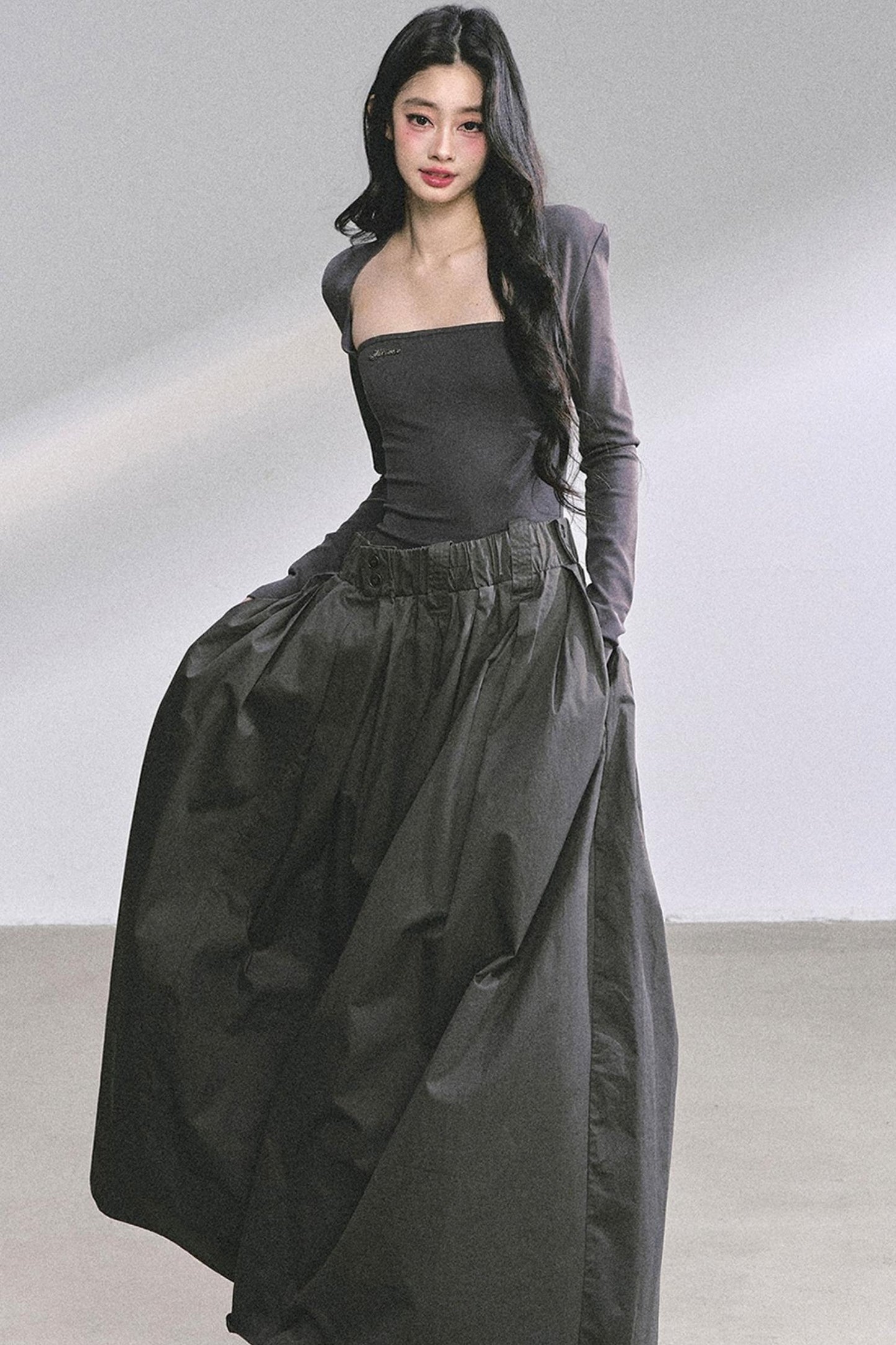 French Slimming Long Dress