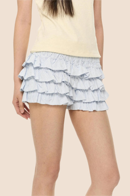 French Fluffy High-Waist Skirt