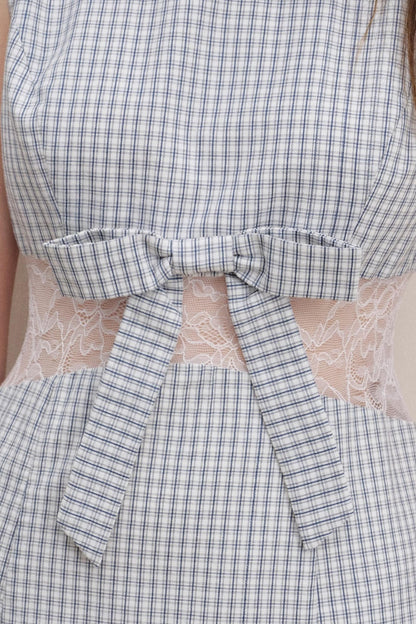 Romantic Lace Bow Dress