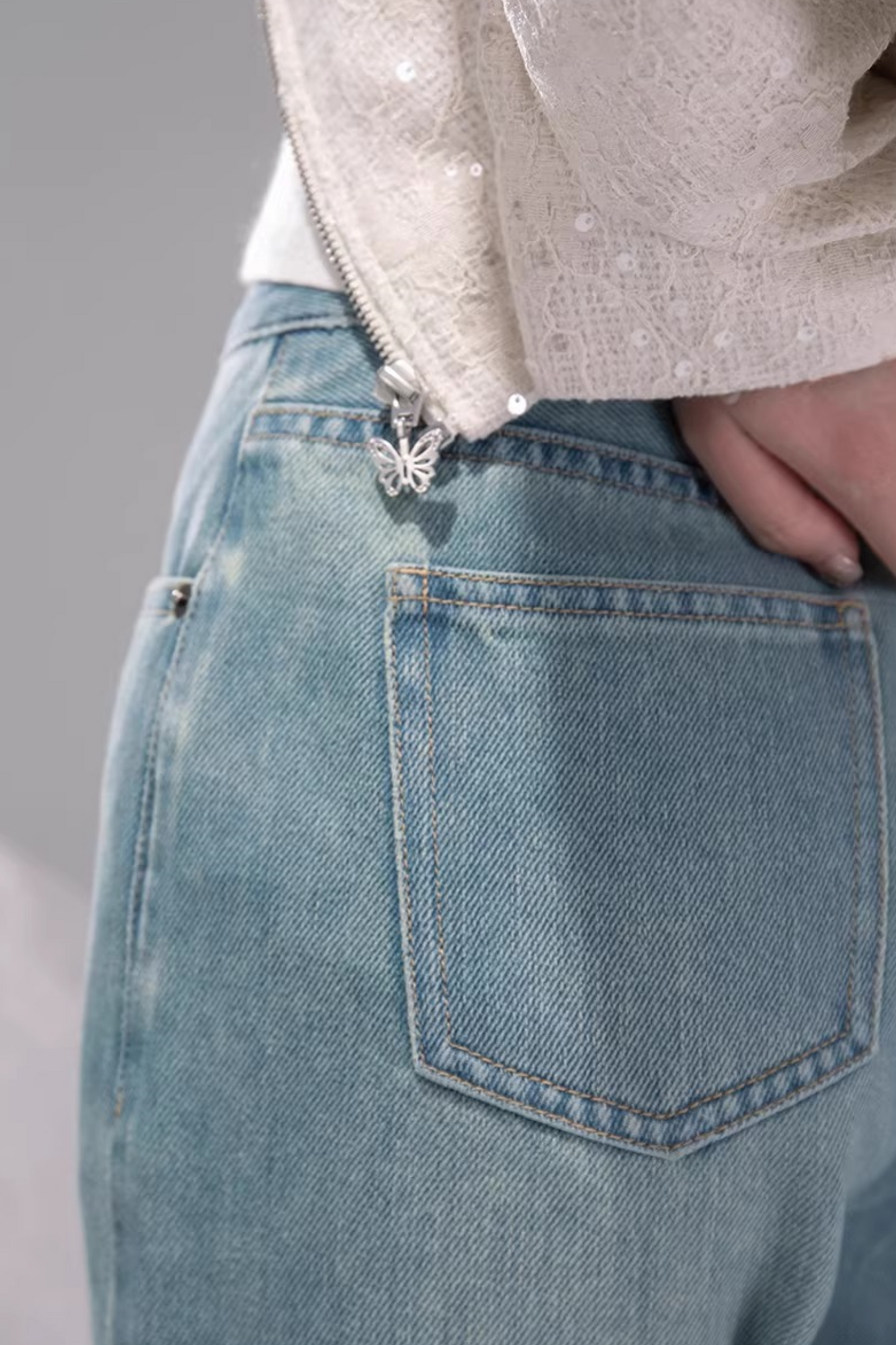 Sea Blue Lyocell Jeans