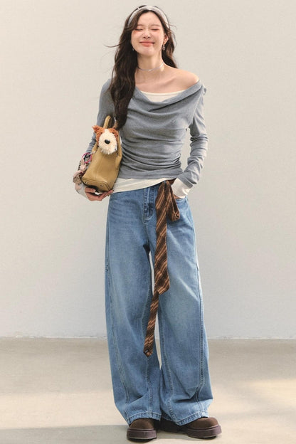 Swing Slim Fit Patchwork T-Shirt