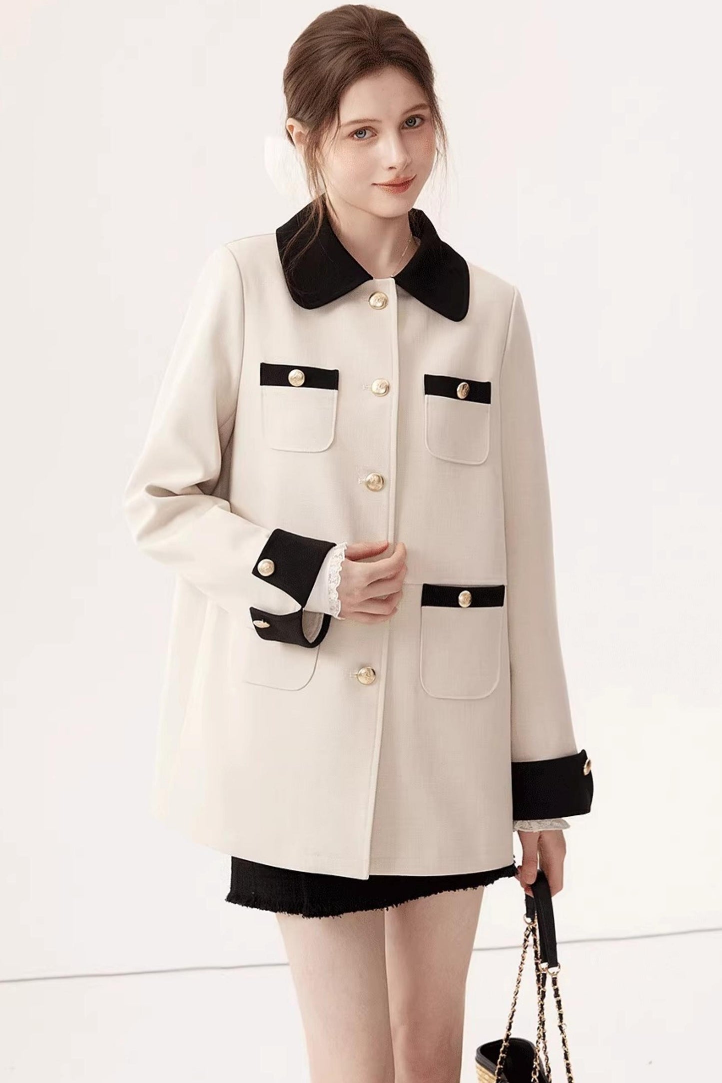 Elegant Color-Block Jacket