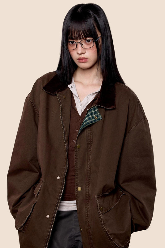 Vintage Cargo Lapel Jacket