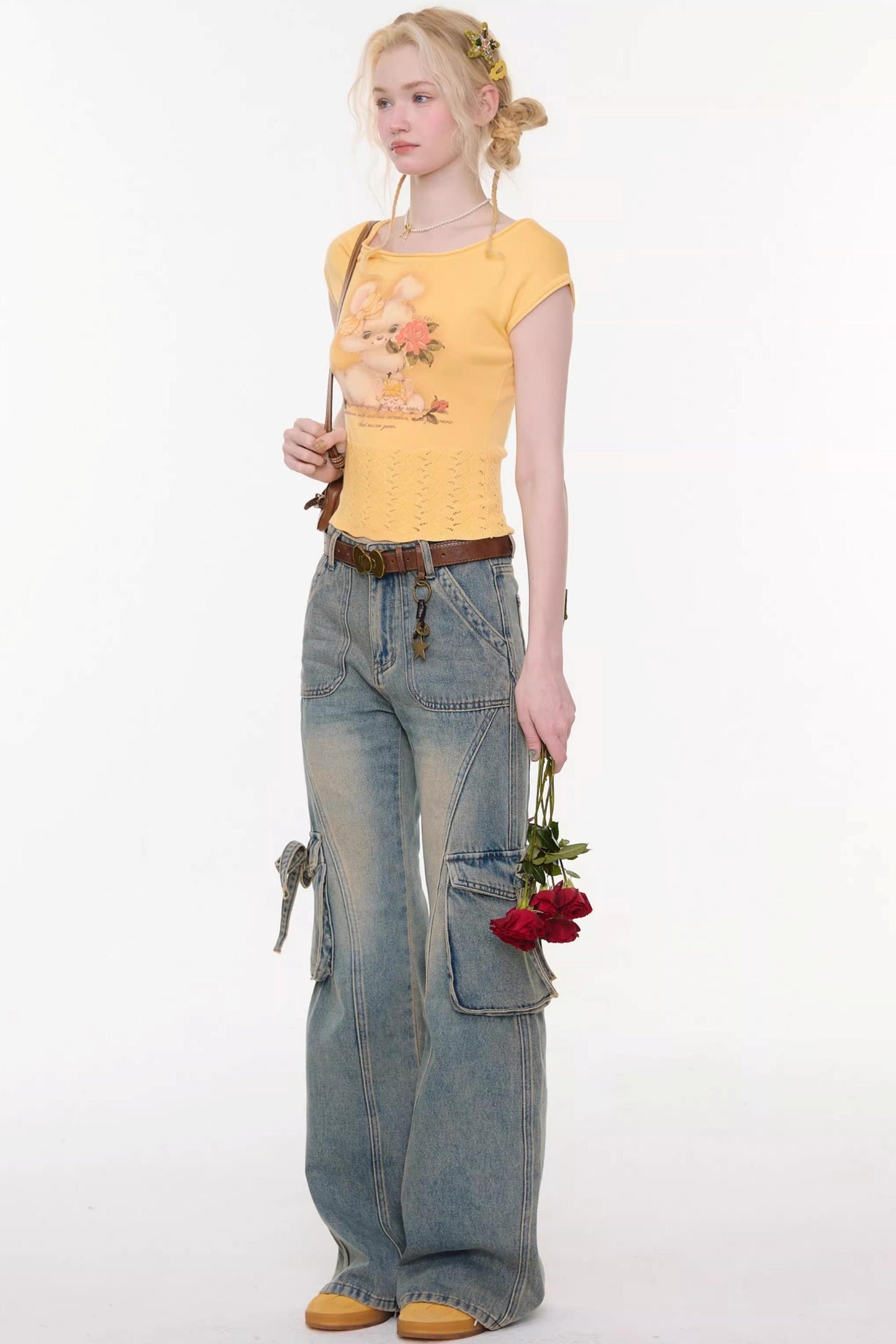 Butterfly Edge Flared Jeans