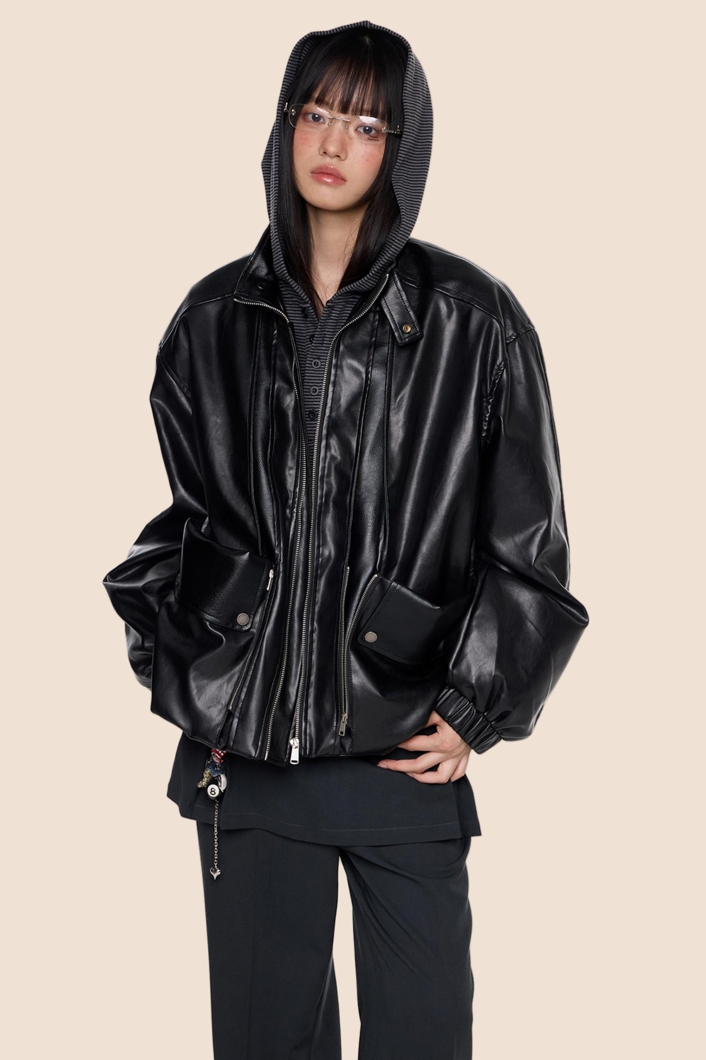 Autumn Vintage PU Leather Jacket