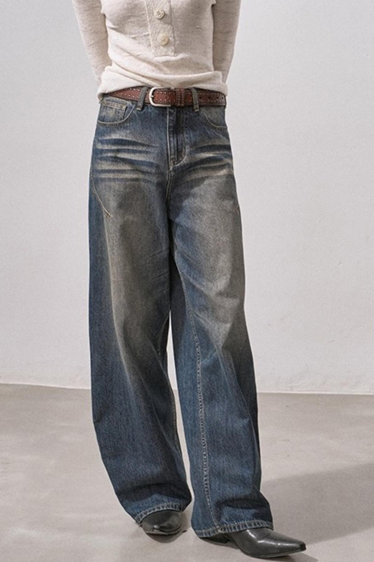 Seamless Whiskered Vintage Jeans