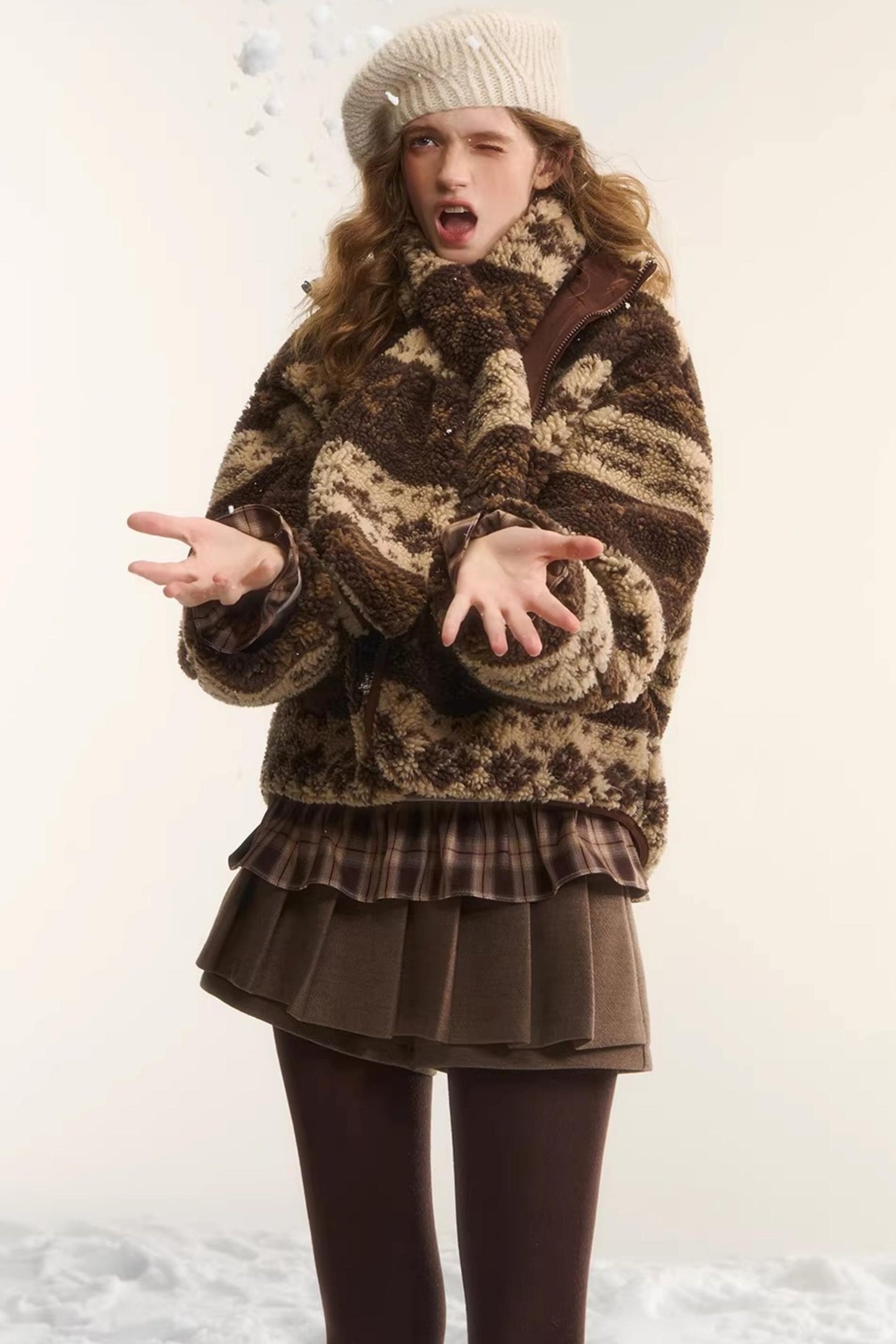 Reversible Fair Isle Fleece Jacket Set