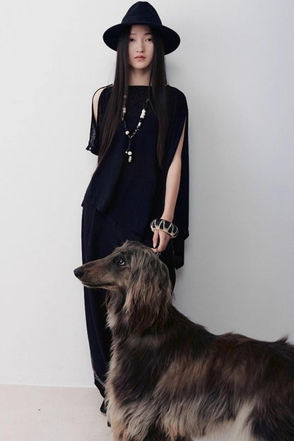 Heart Knitting Glass Necklace