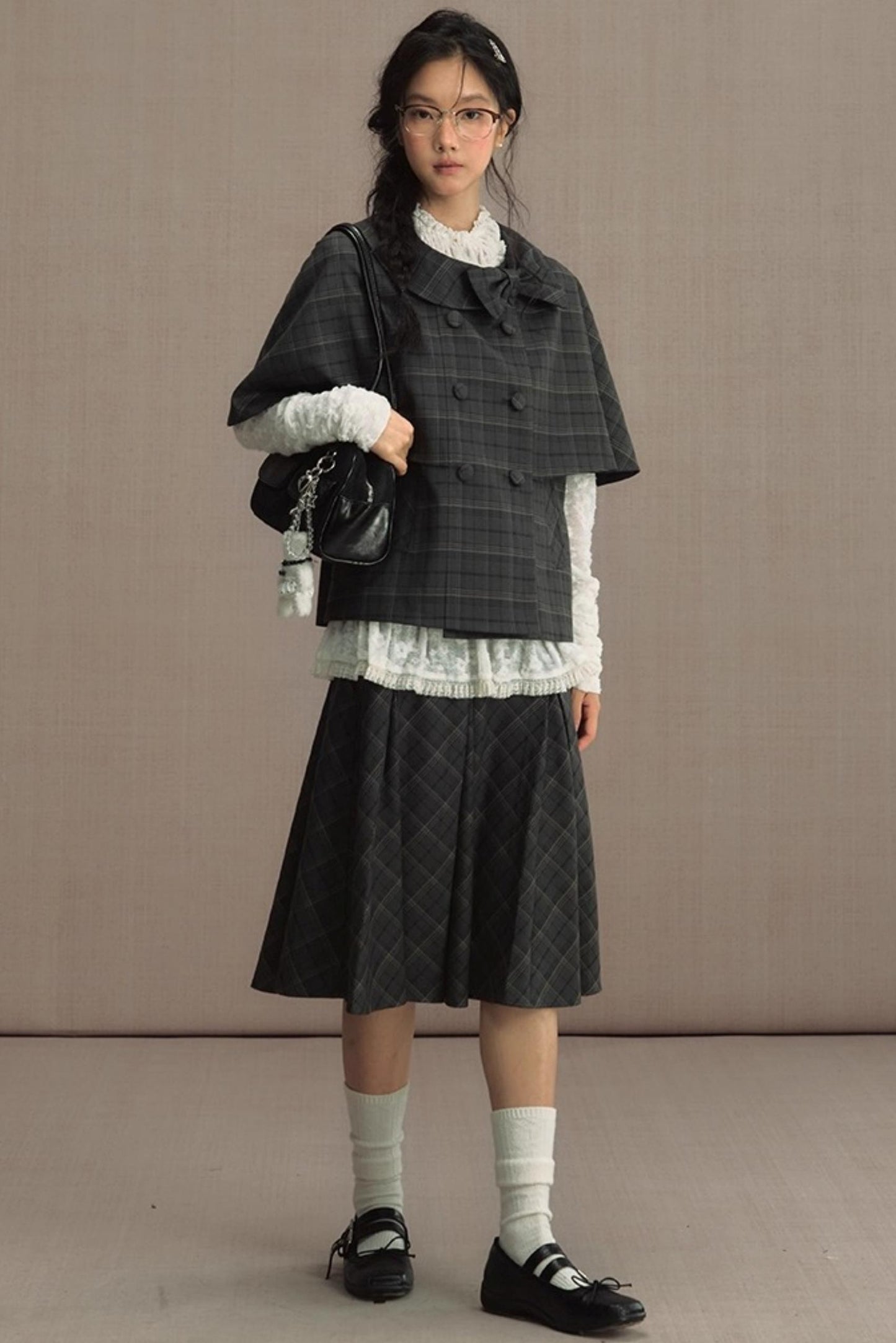 Retro Cape Vest Shawl Jacket Set-Up