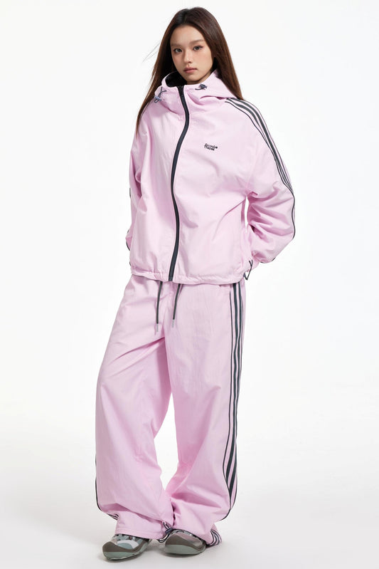 Lux Stripe Hooded Jacket Set-Up