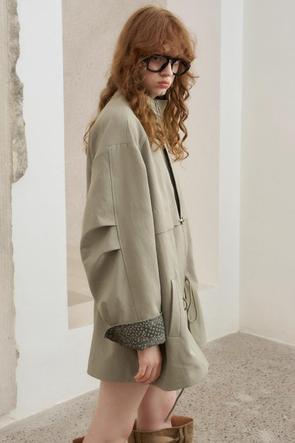 Cashew Flower Trench Coat