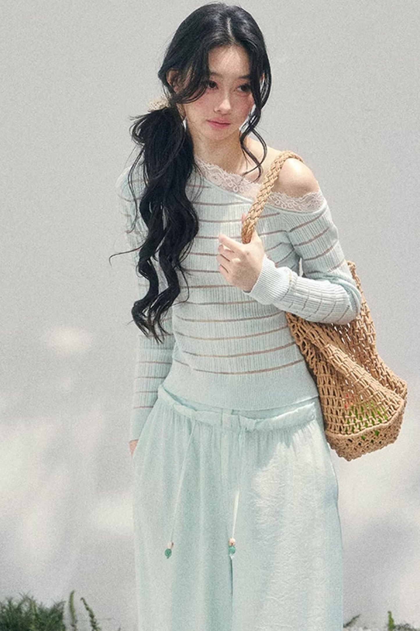 Gentle Glance Knitted Lace Top