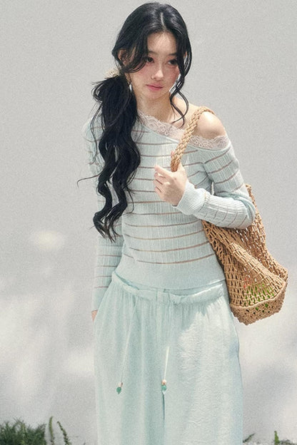 Gentle Glance Knitted Lace Top