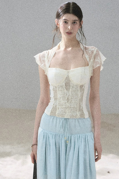 Lace Moonlit Rose Top