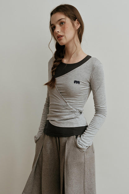 Soft Wool Blend Long-Sleeved Inner Top