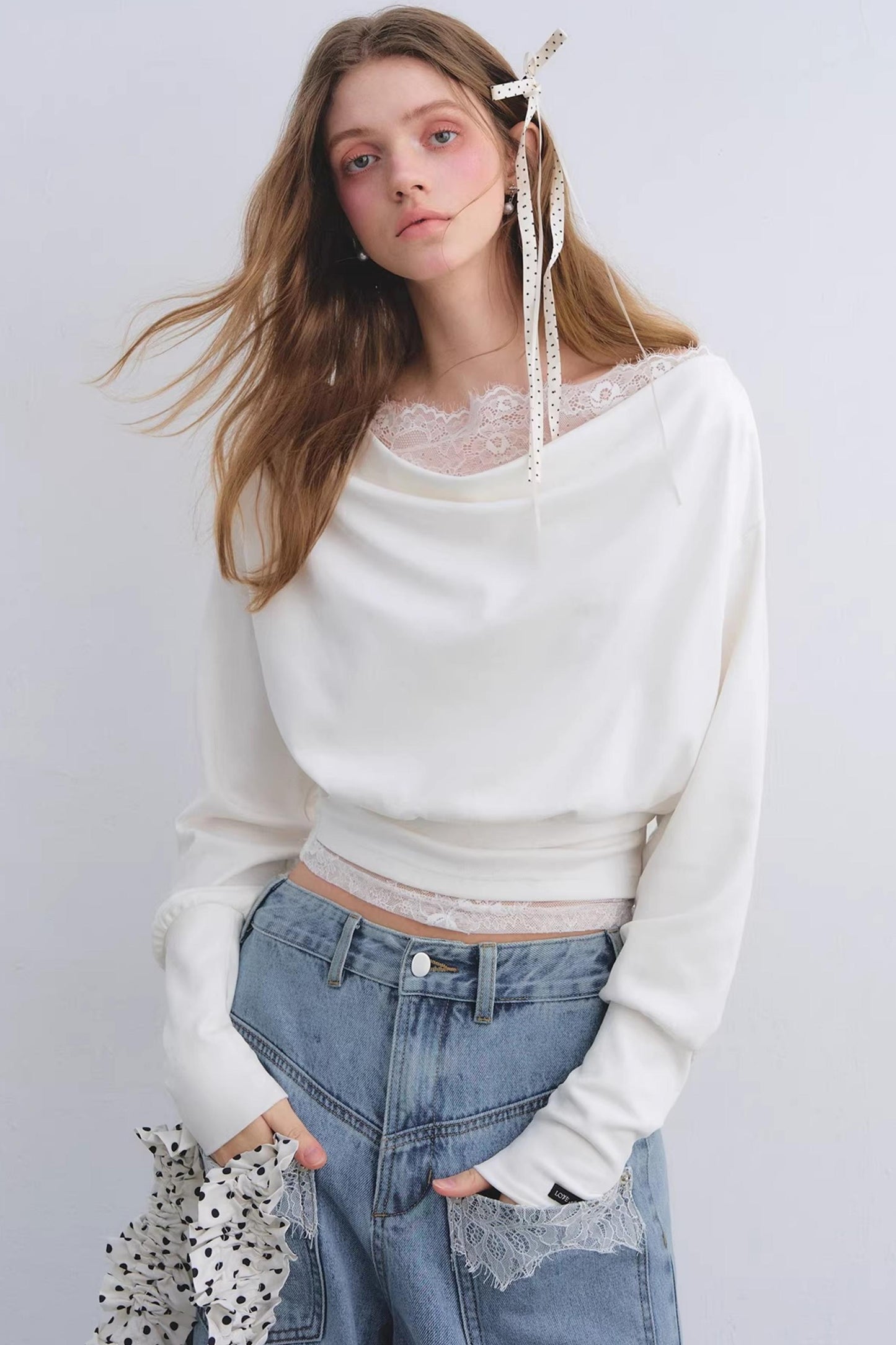 Love Asgony Off-Shoulder Top set-Up