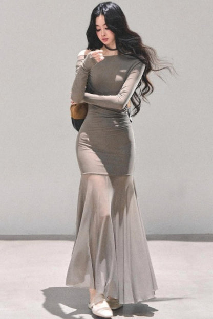 Slim-Fit Autumn Dress