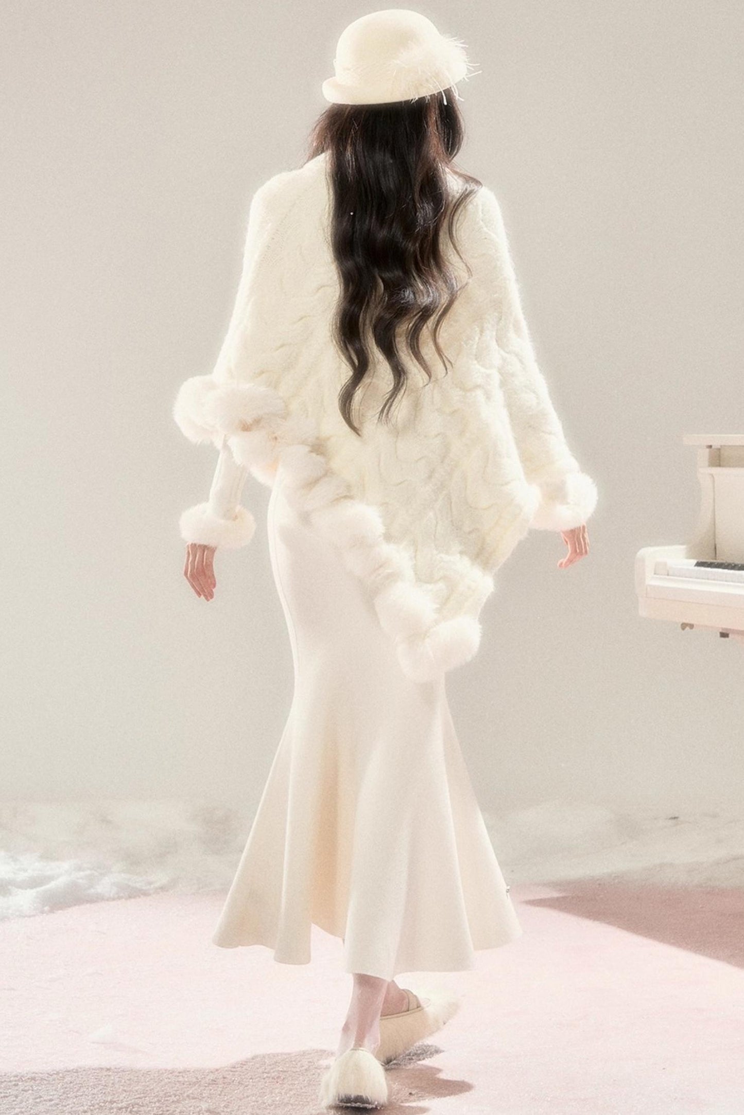 Winter Love Song Knitted Cape