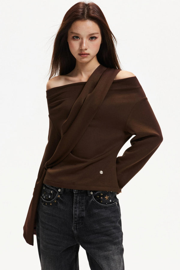 Elegant Off-Shoulder Knit Top