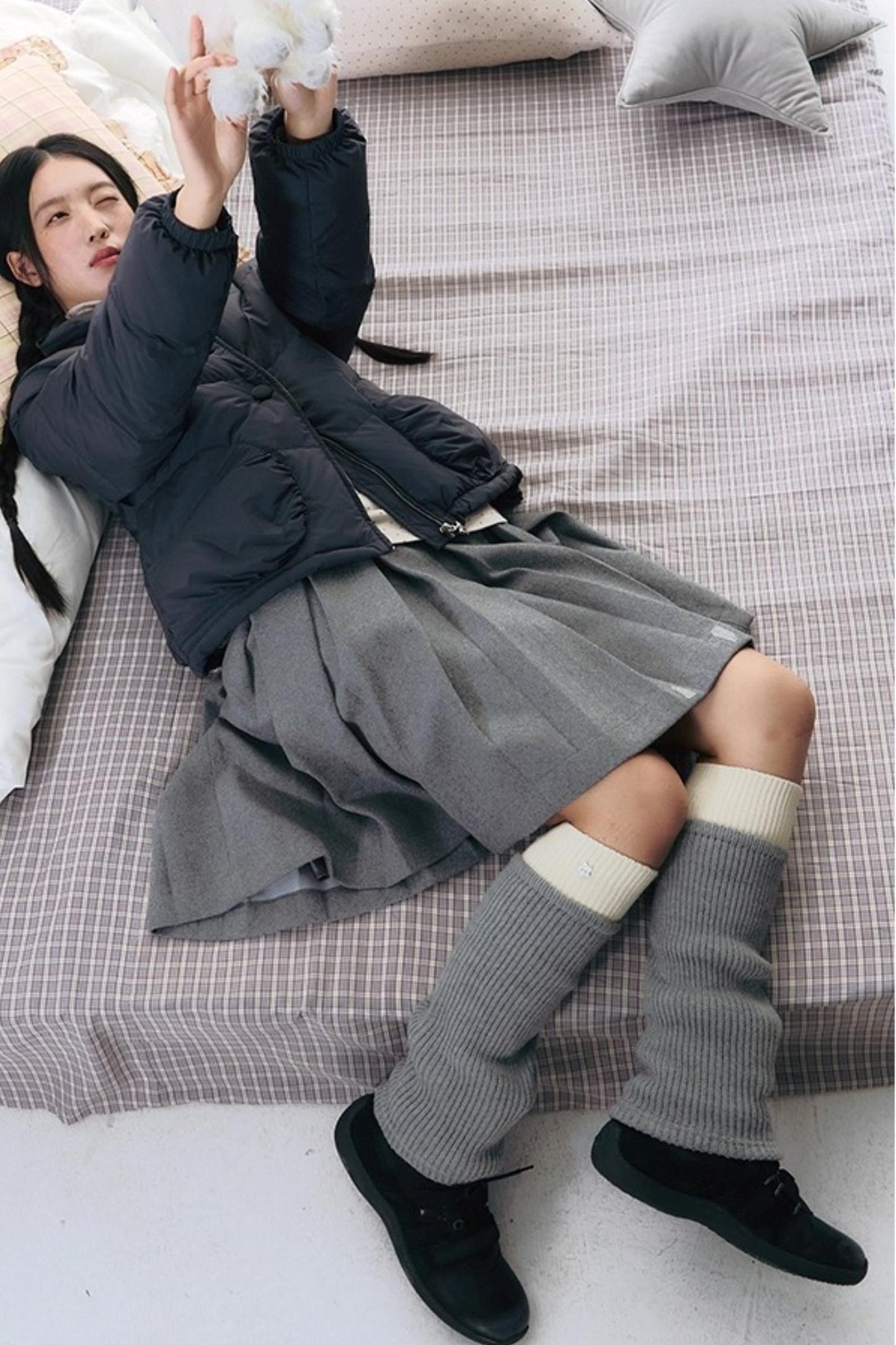 Mid-Leg Stacked Socks