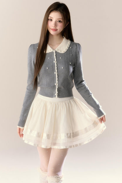 Cherry Blossom Wool Knitted Set-Up