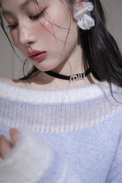 Snowflake Sequin Pullover Sweater