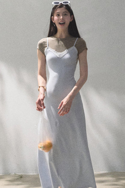 Waist-Cinching Crocodile Dress