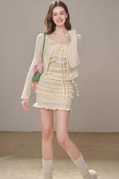 Sweet Lace Knit Set-Up