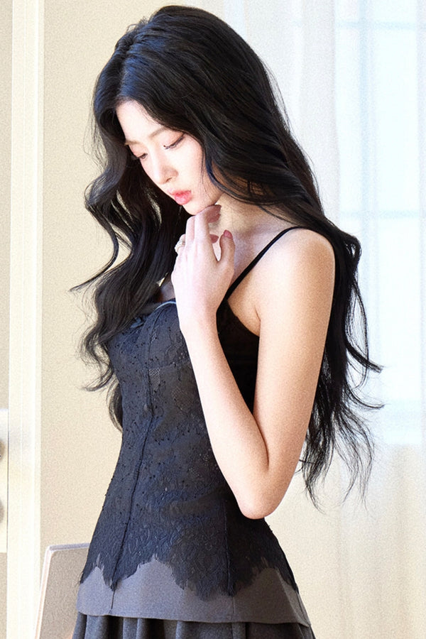 Black Swan Knitted Cardigan Set-Up